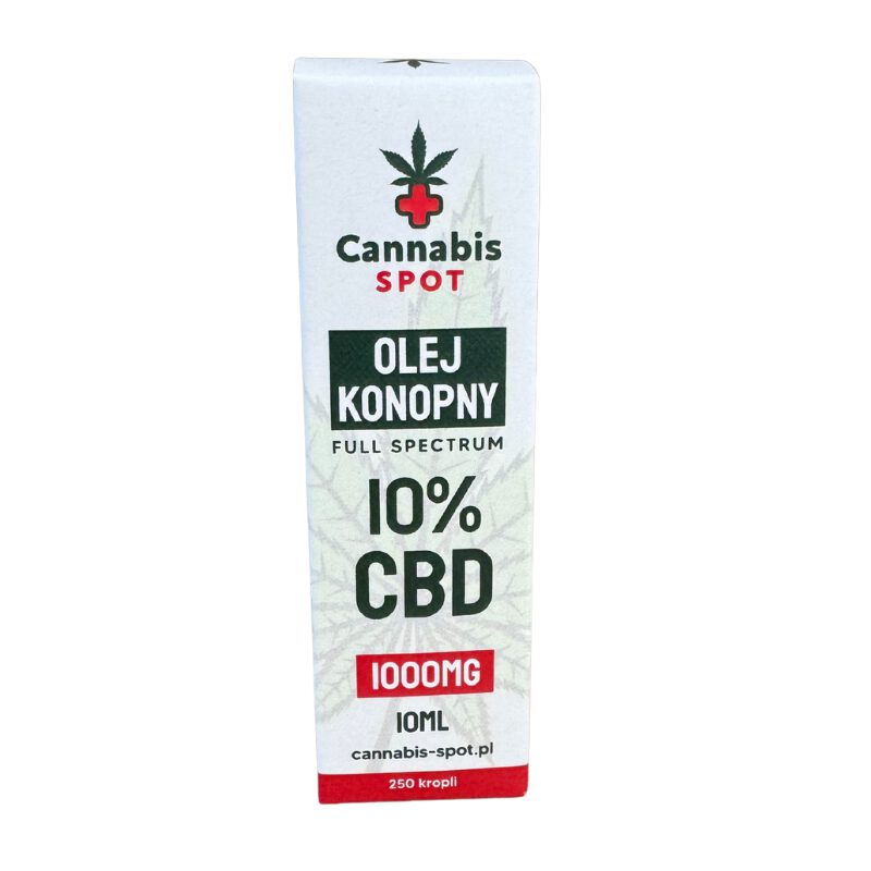olejek cbd 10% full spectrum cannabis spot opakowanie