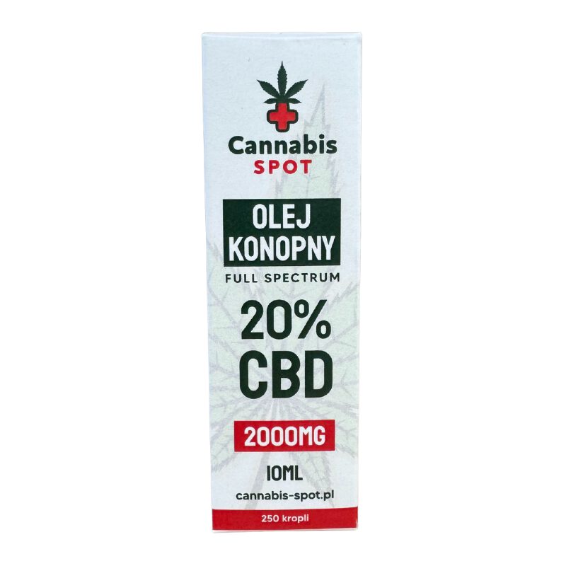 olejek cbd 20% full spectrum cannabis spot opakowanie