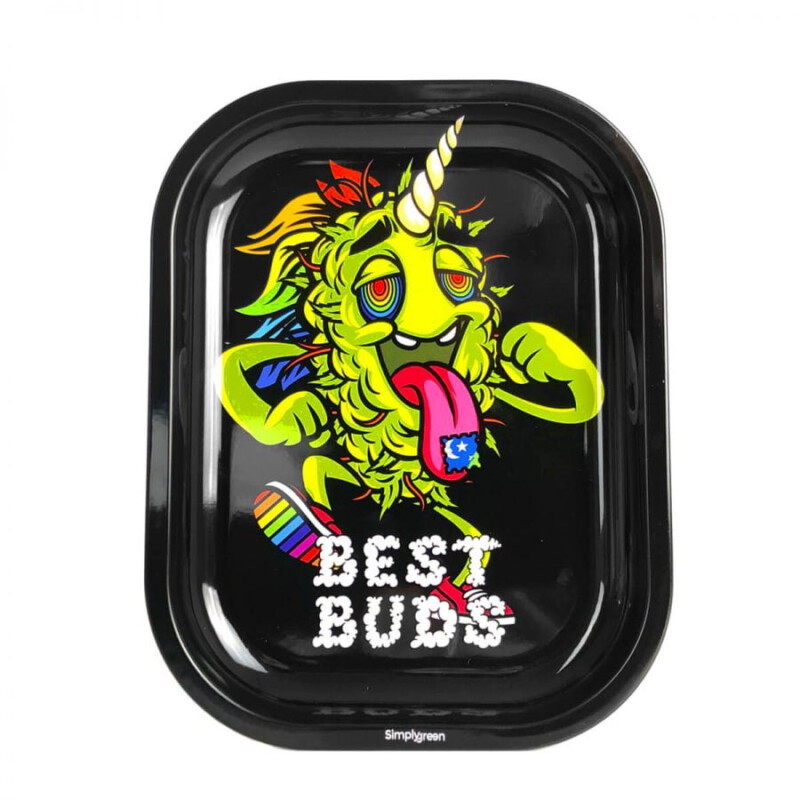 Best Buds - Mała metalowa tacka Jednorożec LSD