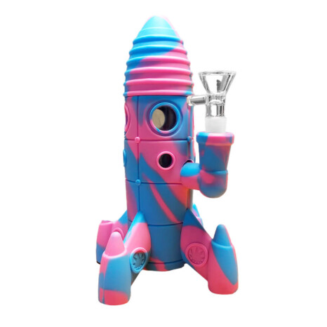 silicone-bong-rocket-pink-blue