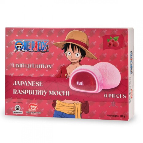 One Piece Luffy Mochi Raspberry 180g