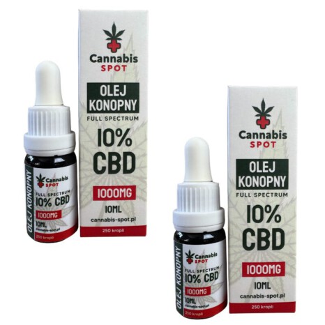 2x Olejek CBD 10% 1000mg Full Spectrum Cannabis Spot