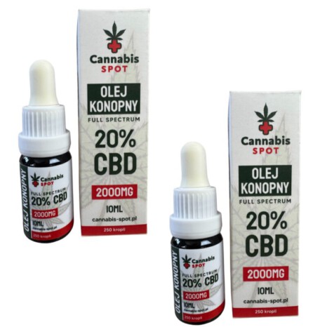2x Olejek CBD 20% 2000mg Full Spectrum Cannabis Spot