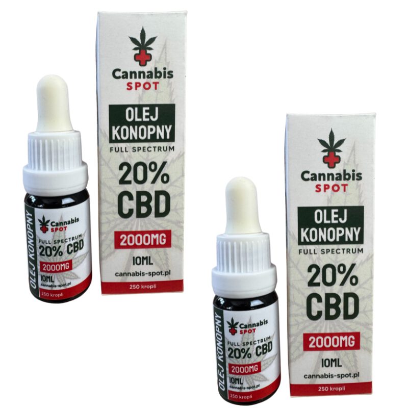 2x Olejek CBD 20% 2000mg Full Spectrum Cannabis Spot
