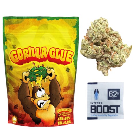 Susz Konopny Gorilla CBG 21% - CBG<19% & CBD<2% (małe topy)