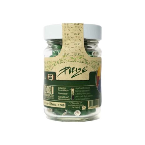 Filtry węglowe Purize XTRA Slim 100szt. Zielone