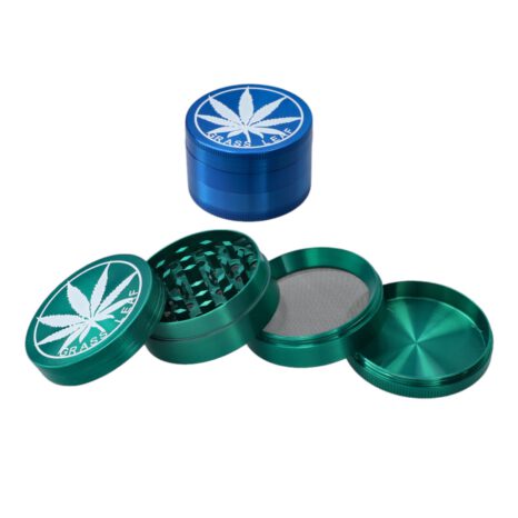 MŁYNEK DO SUSZU GRINDER Grass Leaf 4-częściowy