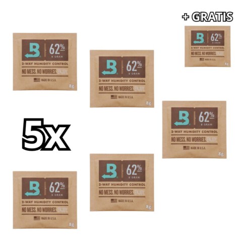 5x Saszetka regulująca wilgotność Boveda 62% 8g + 1x GRATIS