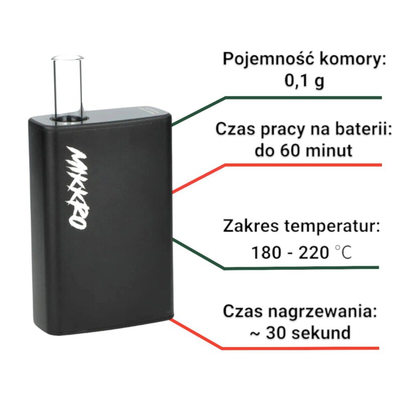 Waporyzator Vaporizer Wapek Mikkro 420vape