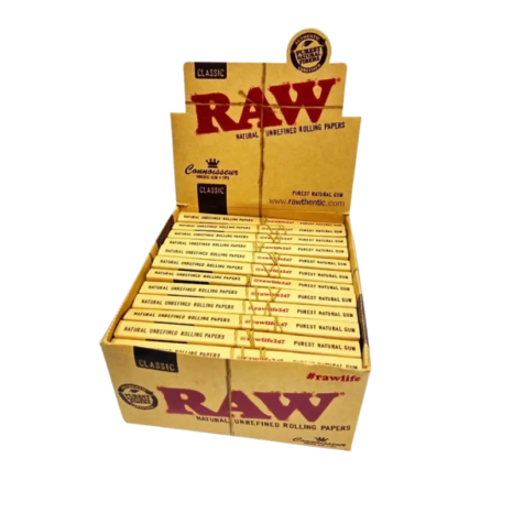 24x Bletki RAW Classic CONNOISSEUR Bibułki z filtrami 32 szt. (1)