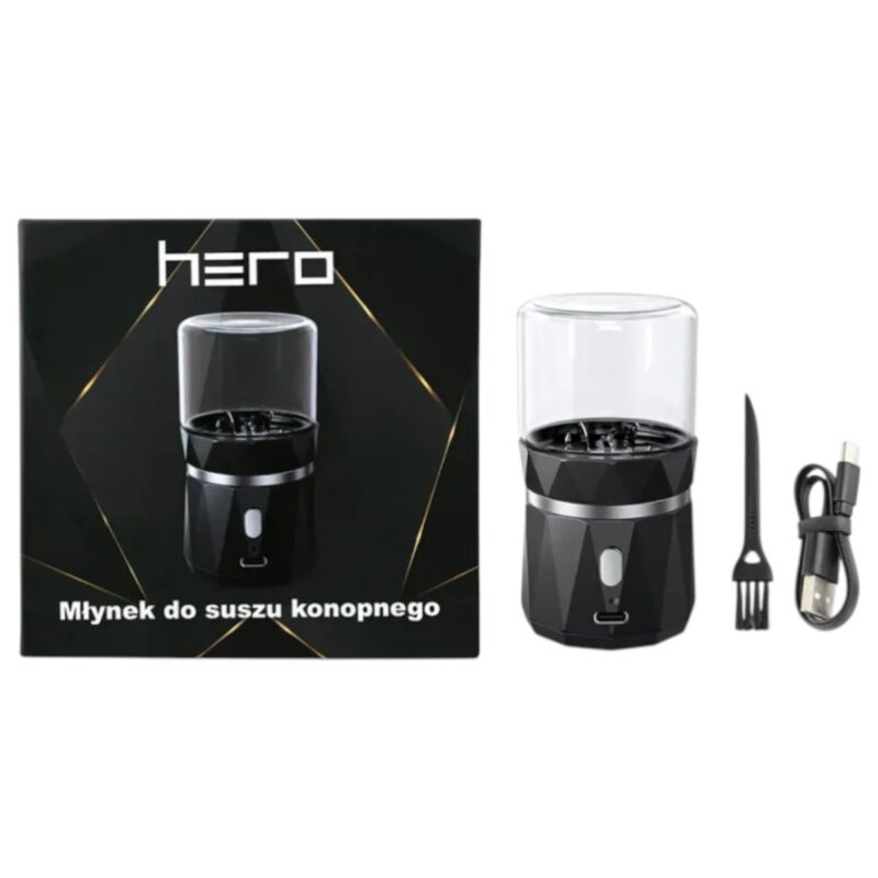 Grinder Młynek elektryczny do suszu konopnego HERO