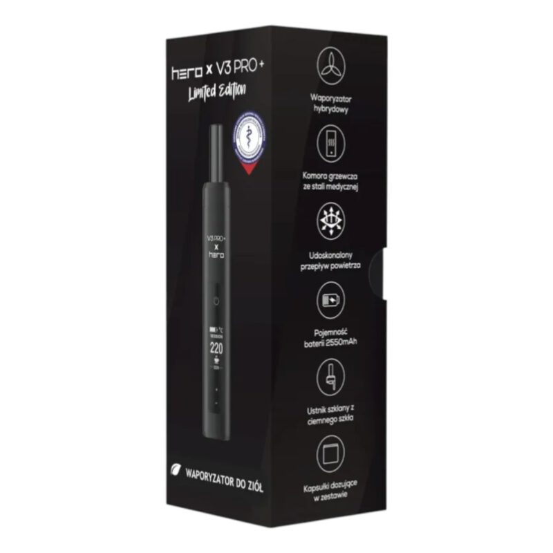 X-Max V3 PRO+ X HERO black - waporyzator do suszu