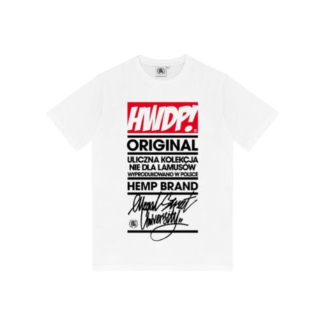 T-SHIRT HWDP NEWSPAPER BIAŁY DTS1428