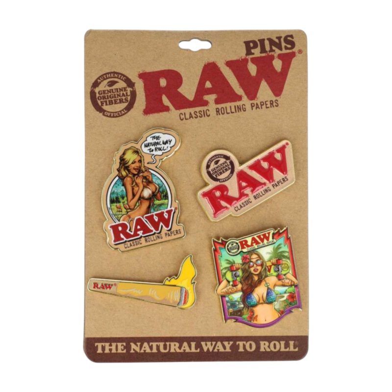 RAW Pins - Zestaw Przypinek 4szt. RAW RAW Pins - Zestaw Przypinek 4szt. RAW