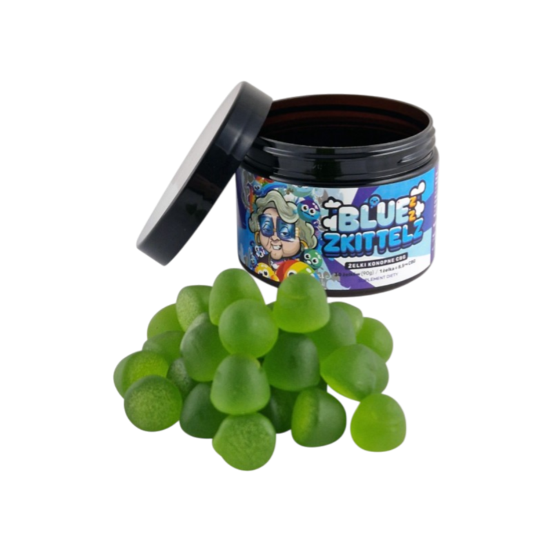 ŻELKI BABCIA MARYSIA BLUE ZKITTLEZ 250mg ŻELKI BABCIA MARYSIA BLUE ZKITTLEZ 250mg