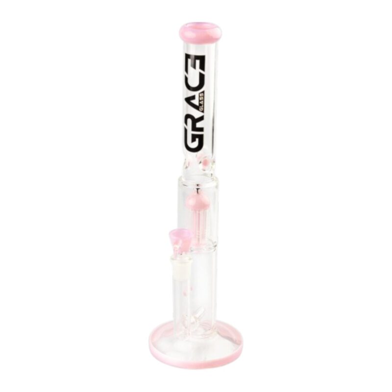 Bongo Szklane Grace Glass Limited Edition Pink Barrel 42 cm