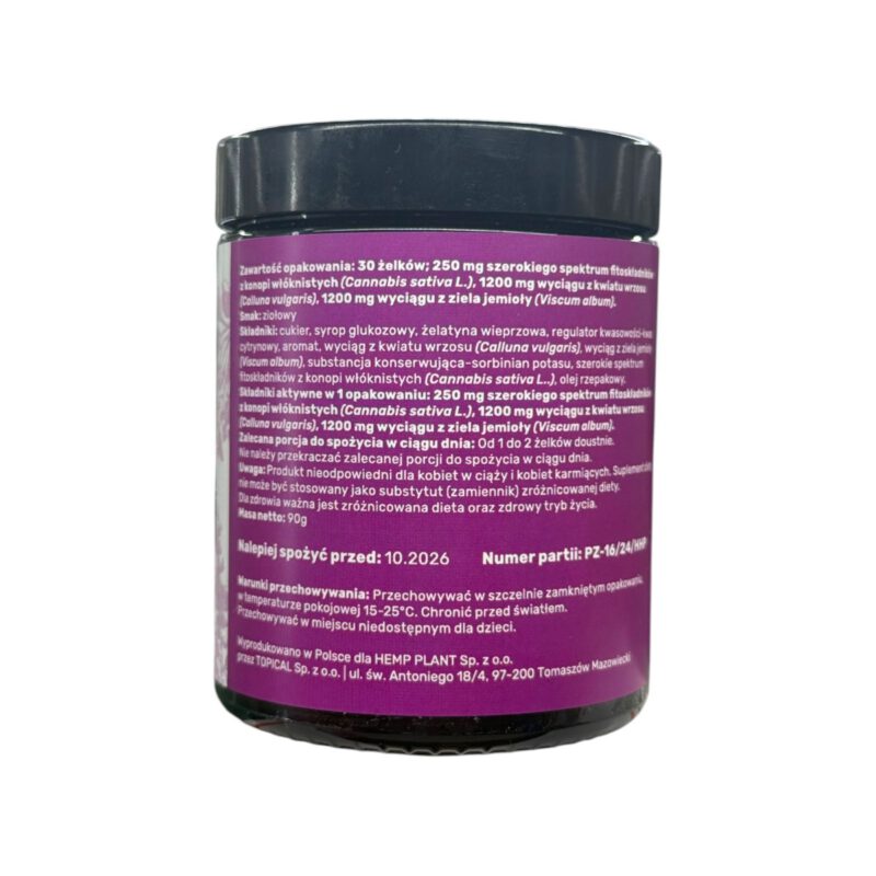 ŻELKI CANNOVA CBG+WRZOS I JEMIOŁA 250mg ŻELKI CANNOVA CBG+WRZOS I JEMIOŁA 250mg
