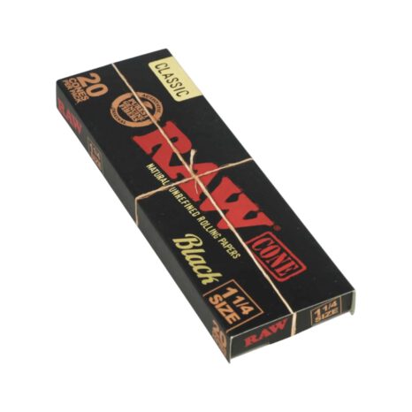 Bletki Bibułki RAW Cone Black King Size 20szt- PACZKA