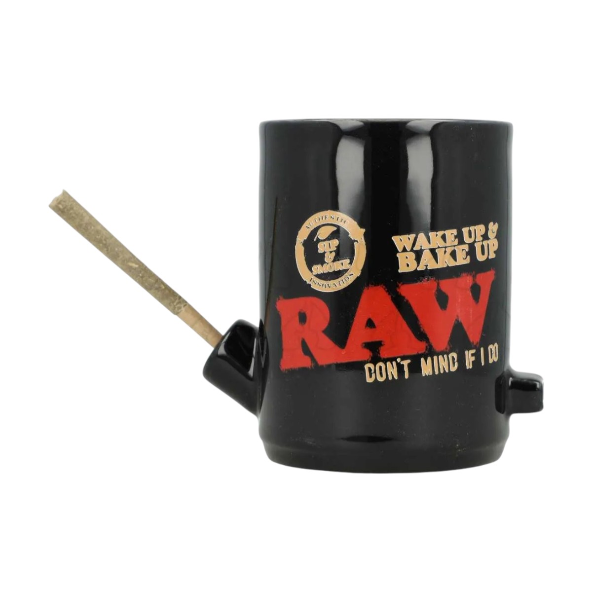 RAW Kubek Czarny Wake-up Bake-up z otworem na jointa RAW Kubek Czarny Wake-up Bake-up z otworem na jointa