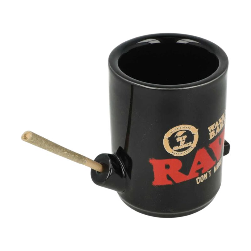 RAW Kubek Czarny Wake-up Bake-up z otworem na jointa RAW Kubek Czarny Wake-up Bake-up z otworem na jointa