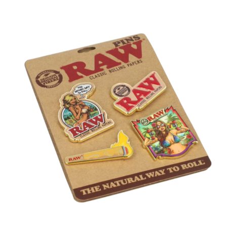 RAW Pins - Zestaw Przypinek 4szt. RAW