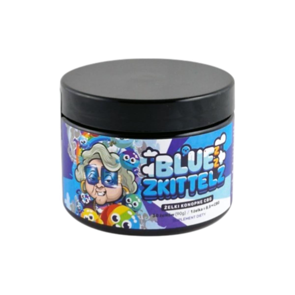 ŻELKI BABCIA MARYSIA BLUE ZKITTLEZ 250mg ŻELKI BABCIA MARYSIA BLUE ZKITTLEZ 250mg