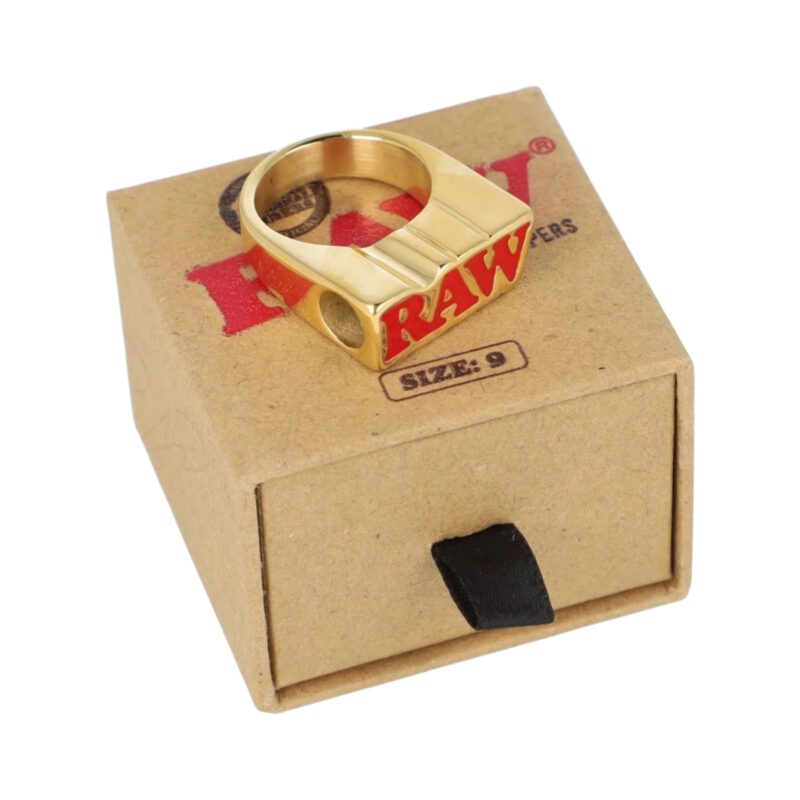 RAW Smokers Gold Ring - pierścień sygnet złoty RAW Smokers Gold Ring - pierścień sygnet złoty