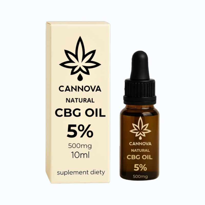 Olej KLI CBG Cannova Natural Oil 5% 10ml Olej KLI CBG Cannova Natural Oil 5% 10ml