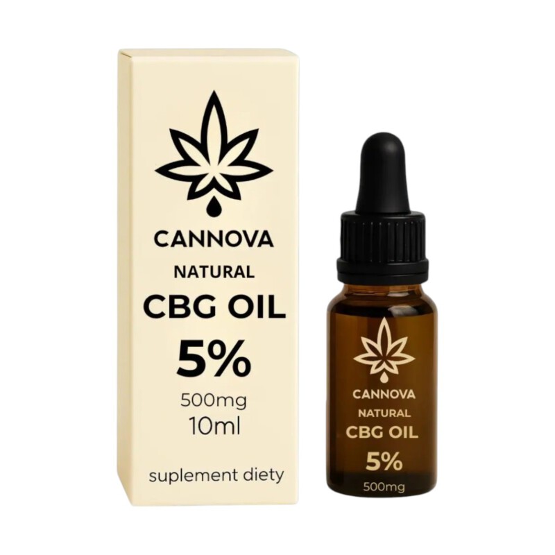 Olej KLI CBG Cannova Natural Oil 5% 10ml