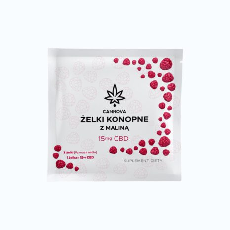 Żelki Cannova CBD 15mg + Malina