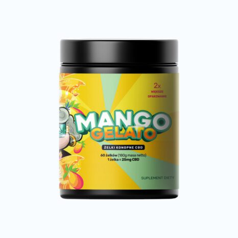ŻELKI BABCIA MARYSIA MANGO GELATO 60szt. CBD