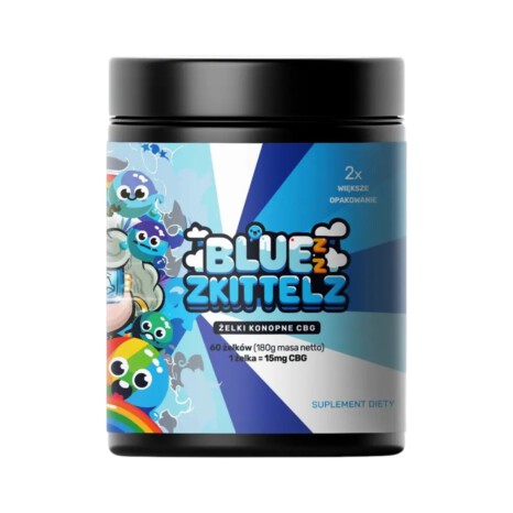 ŻELKI BABCIA MARYSIA BLUE ZKITTLEZ 60szt. CBG