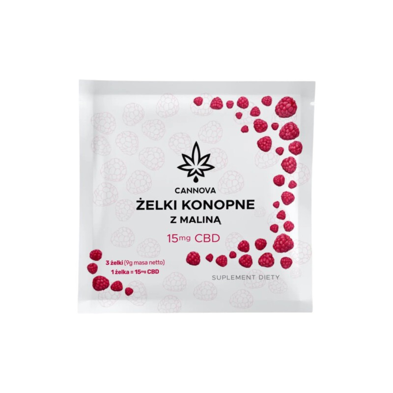Żelki Cannova CBD 15mg + Malina