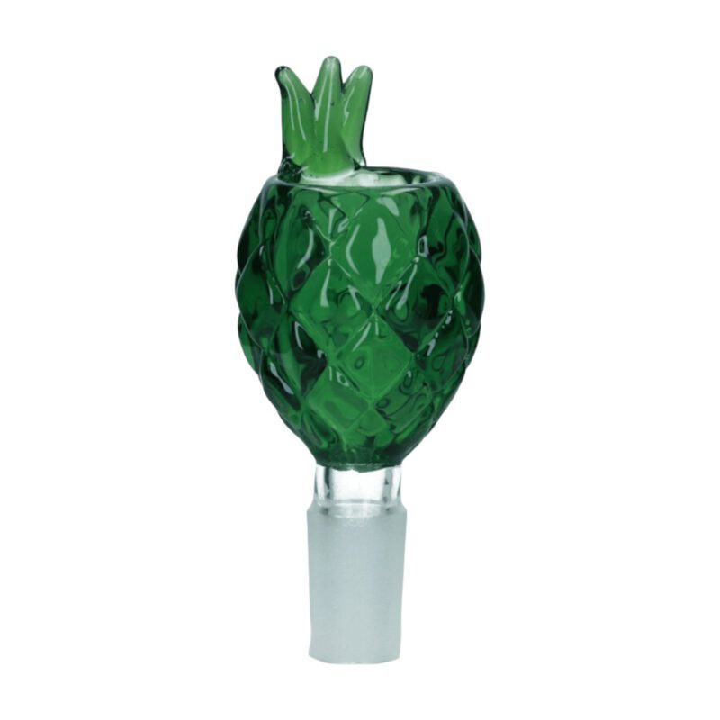 Cybuch szklany Pineapple 14,5 mm ZIELONY