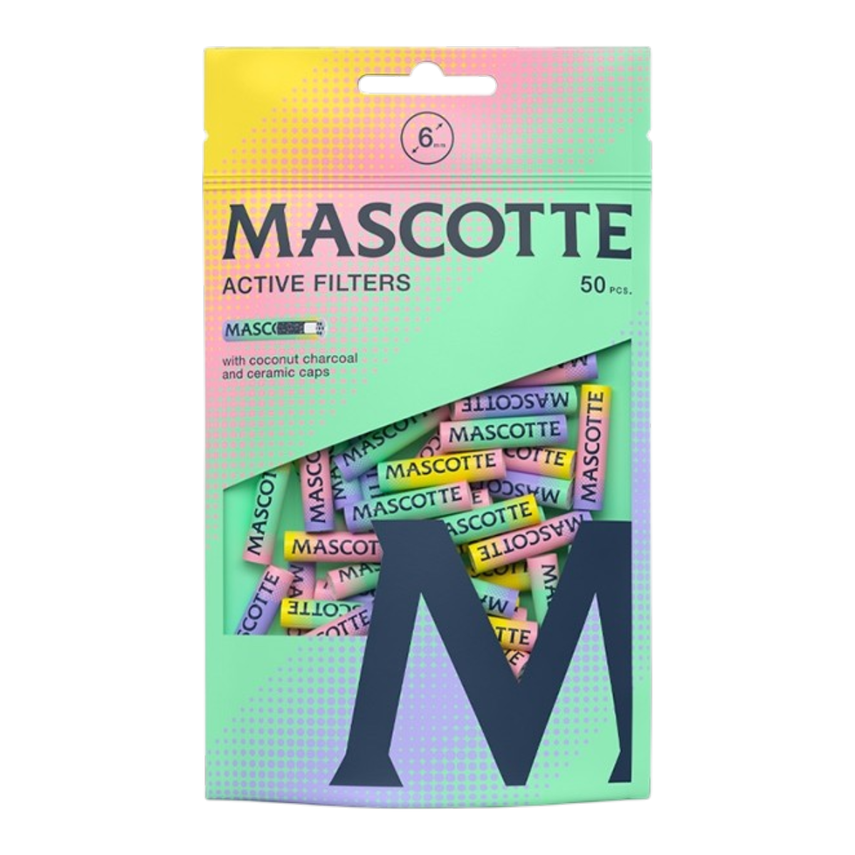 Filtry aktywne Mascotte COLORS 6mm 50szt Filtry aktywne Mascotte COLORS 6mm 50szt