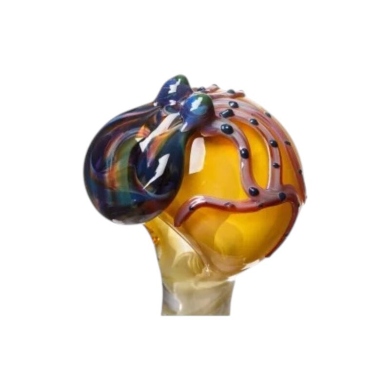 Lufka szklana zdobiona z turbo "OctoTwist" 11,5 cm