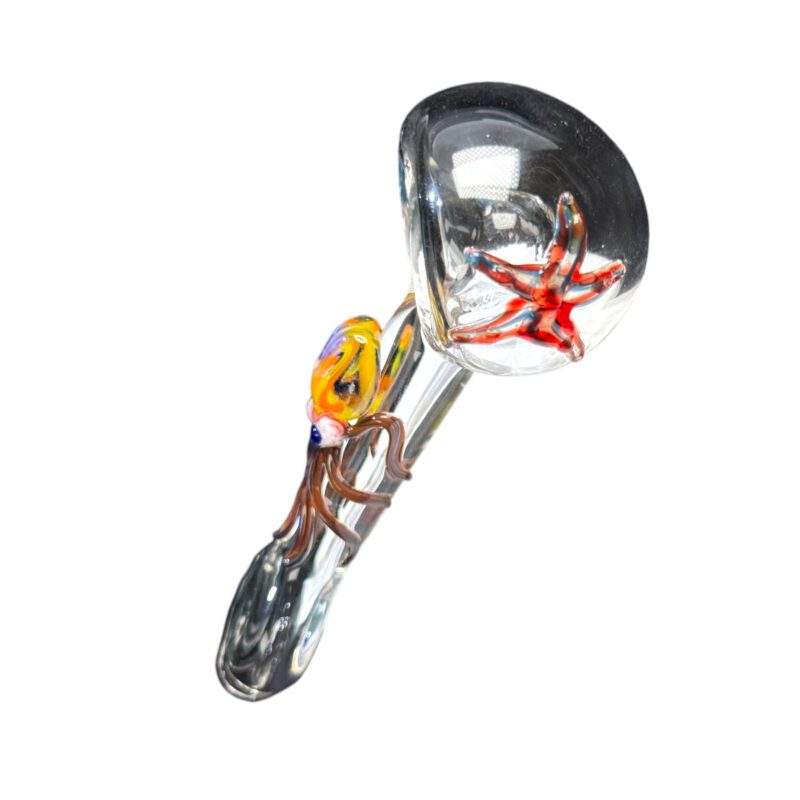 Lufka szklana artystyczna "Big Octo 3D" 9,5 cm