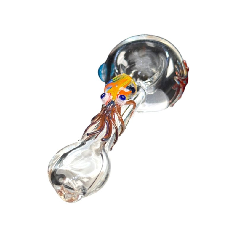 Lufka szklana artystyczna "Big Octo 3D" 9,5 cm