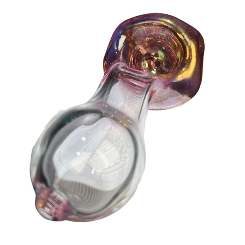 Lufka szklana zdobiona z turbo "Czacha" 10 cm
