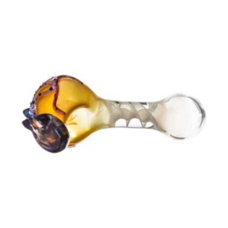 Lufka szklana zdobiona z turbo "OctoTwist" 11,5 cm
