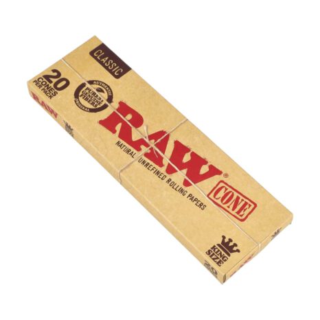 Bibułki RAW Cone King Size 20 szt. gotowe do nabicia